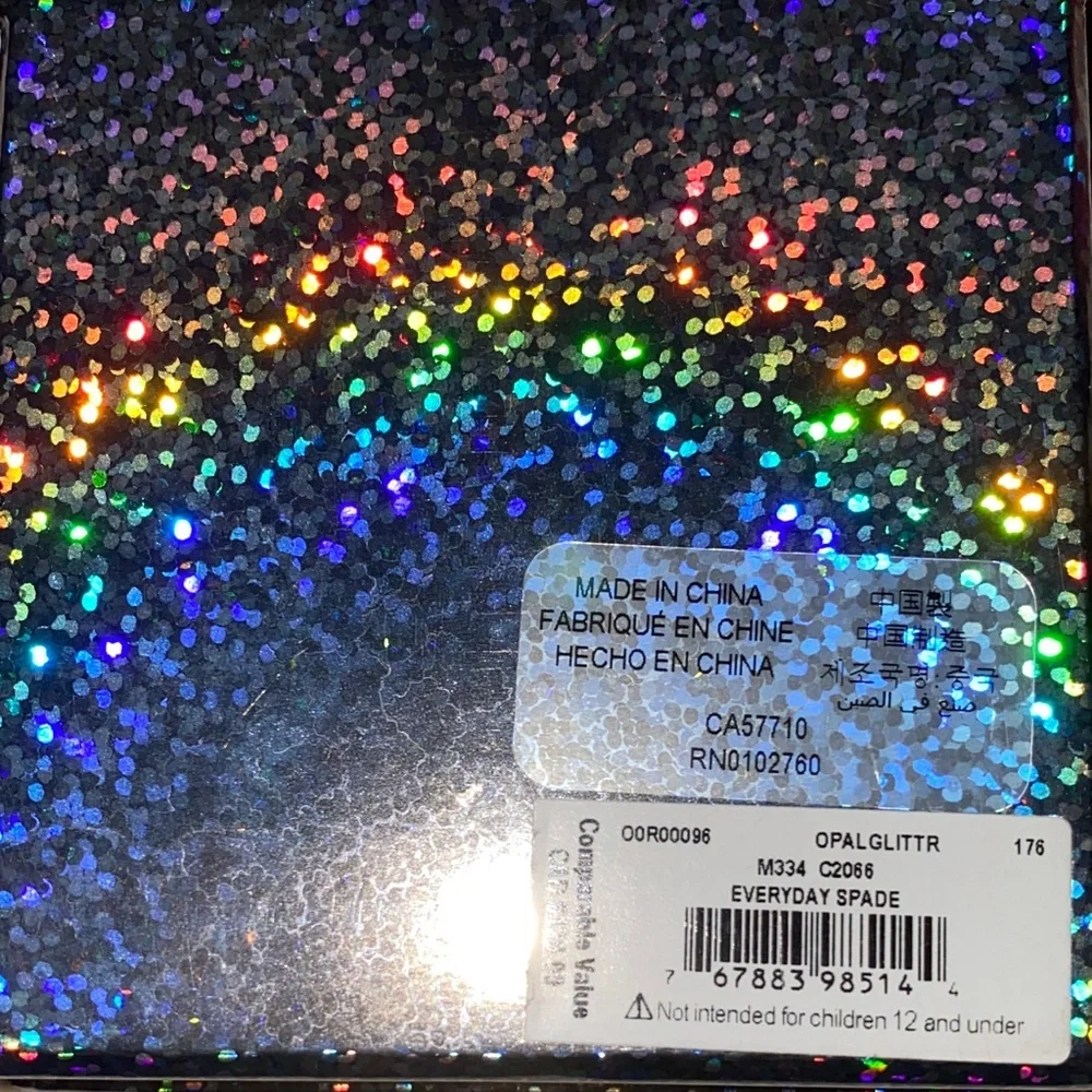 NWT/NIB Kate Spade Gold Necklace and Earrings (Glitter Opal)